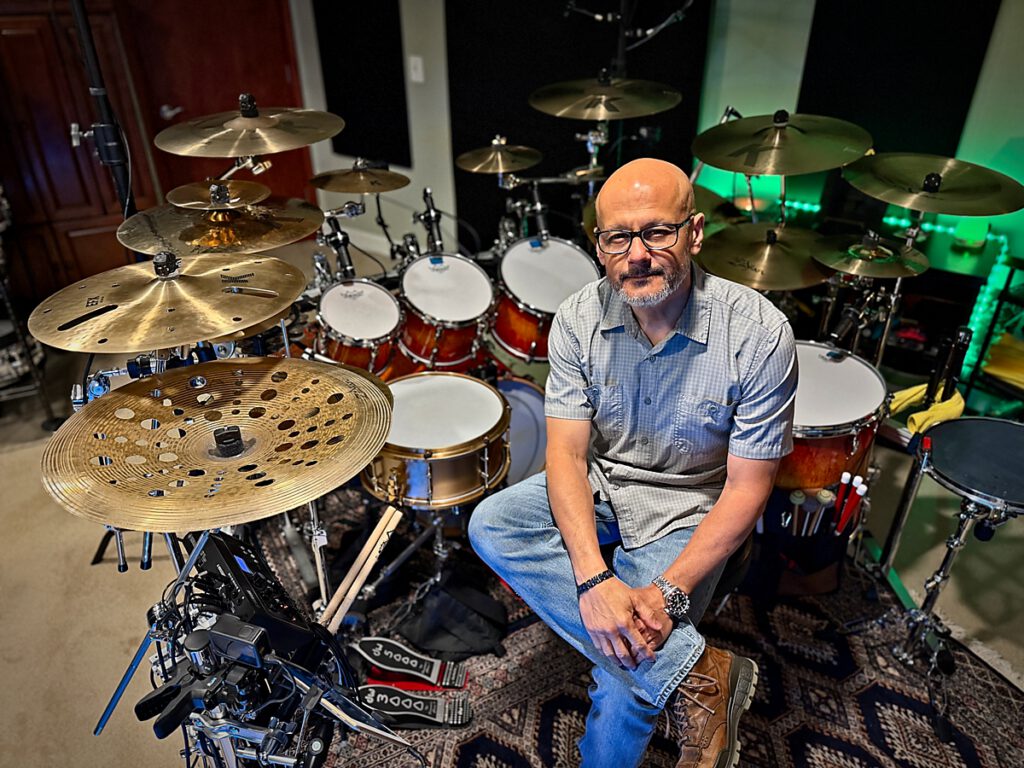 Session drummer at Master Session Studios recording studio